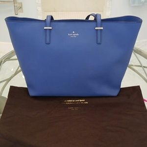 Kate Spade Cedar Street blue w silver leather.